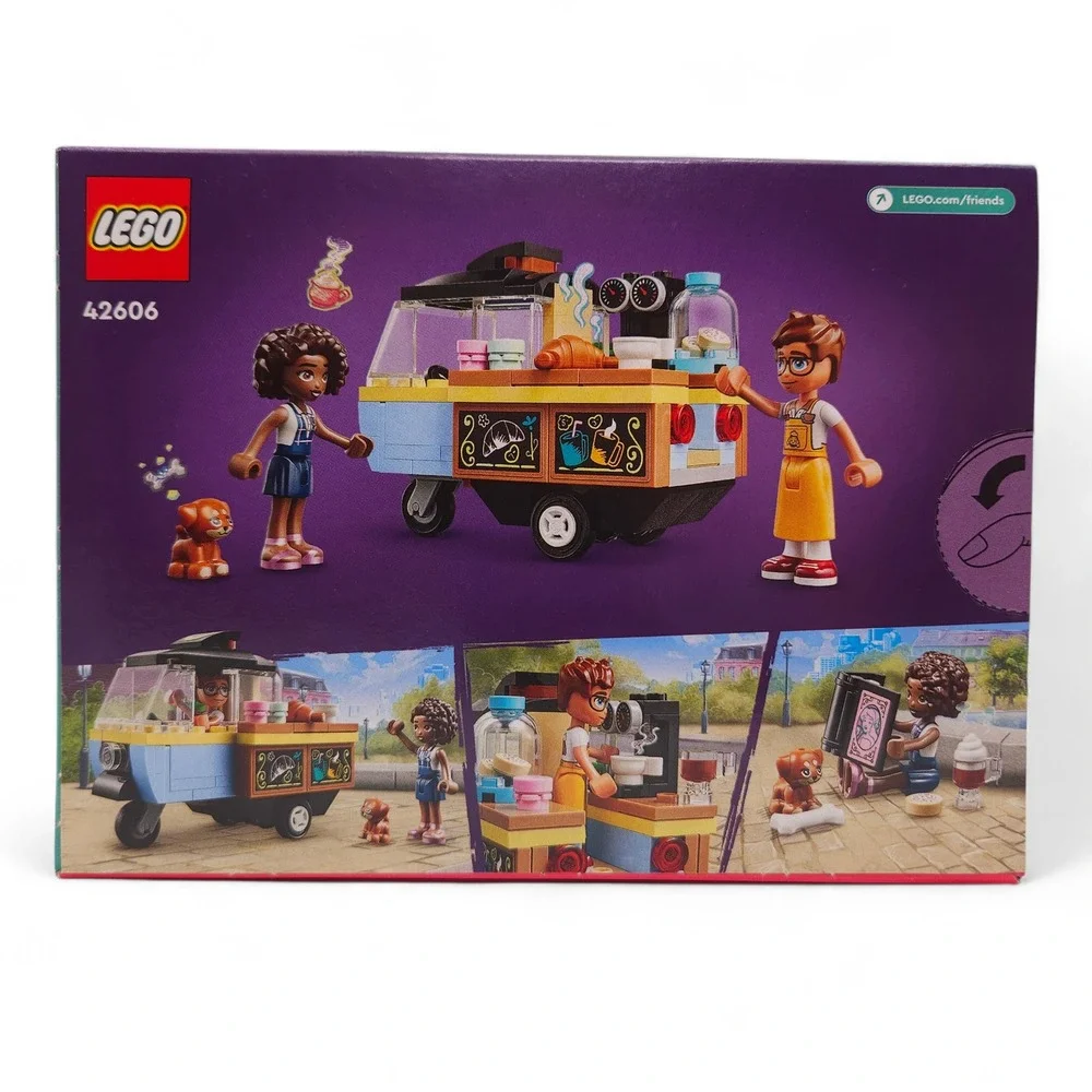 LEGO 42606‎ Friends Mobile Bakery Food Cart Building Toy Set Croissant Man